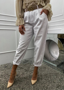 Spodnie jeansowe AD'ORO białe