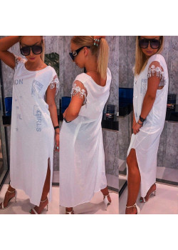 Sukienka Maxi VIA biała