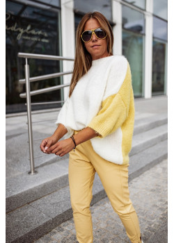 Sweter BASTET kremowy/żółty