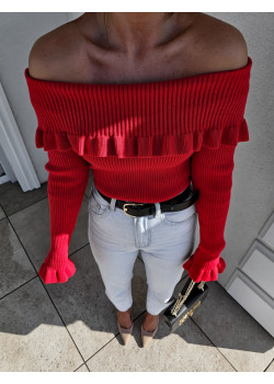 Sweter BY ME czerwony