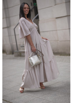 Maxi Kleid von BASTET Beige