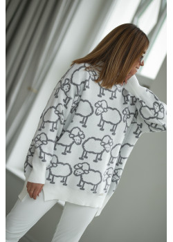 Pullover von BASTET Weiss