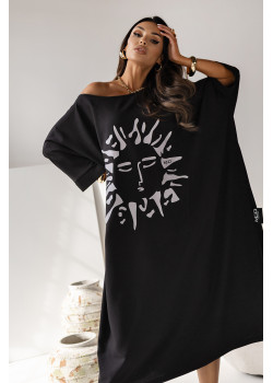 OVERSIZE KLEID mit LEINEN...