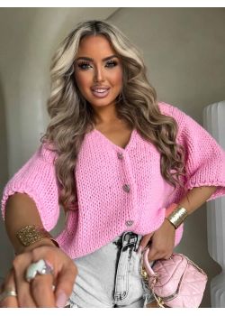 Sweterek ROYAL BY ME różowy