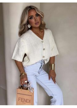 Sweterek ROYAL BY ME Ecru